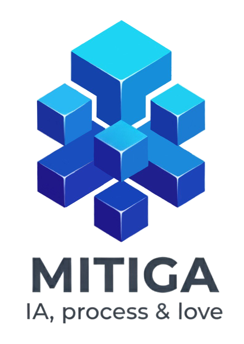 Logotipo Mitiga Blanco