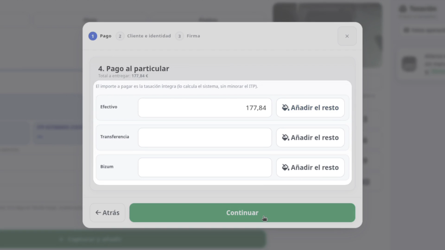Pago y cierre de la operación